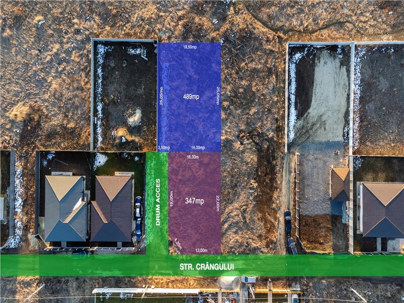 Berceni sf Ana, 2 terenuri 836 mp, stb 3 min,deschidere 17 ml